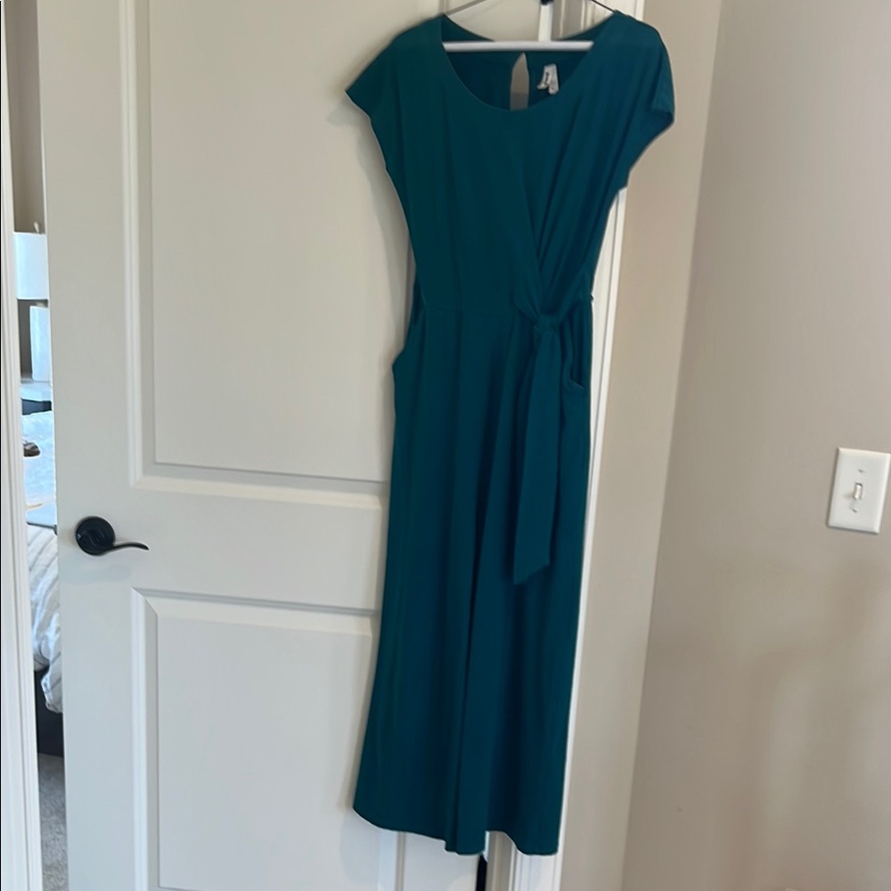 Pact Turquoise Organic Cotton Pantsuit